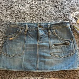 Denim miniskirt by Billabong, size S